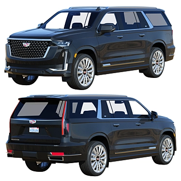 Cadillac Escalade ESV: Unmatched Luxury 3D model image 1 