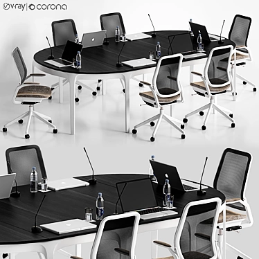 Modern Conference Table 22 3D model image 1 