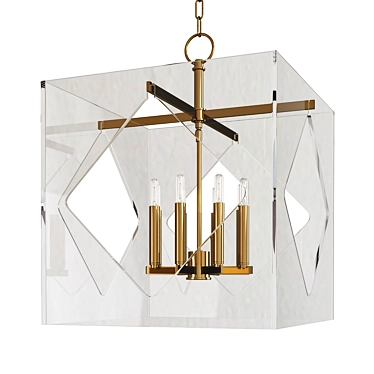 Elegant Travis Pendant Lights 3D model image 1 