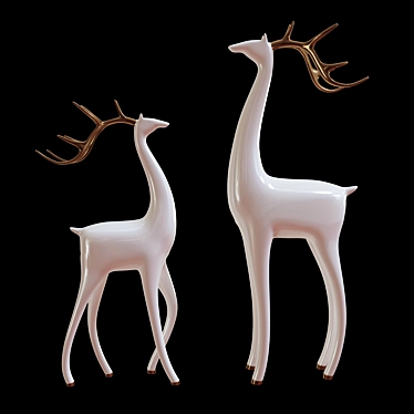 Deer sculptures