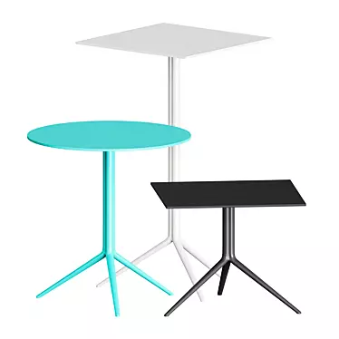 Elegant Elliot Aluminum Table 3D model image 1 