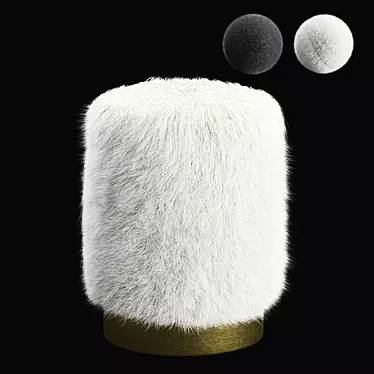 Fredson Round Ottoman 3D model image 1 