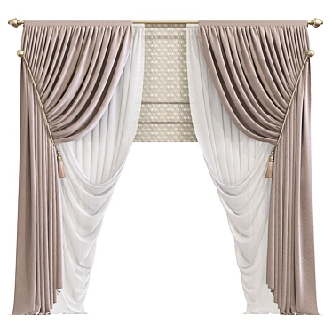 Revamped Curtain 919 3D model image 1 