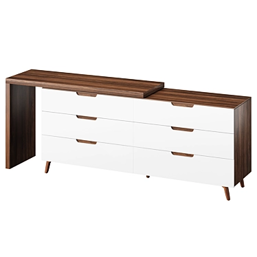 Convertible Karen Chest of Drawers 3D model image 1 