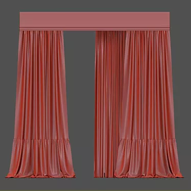 Versatile Curtain 922: Perfect Blend of Form and Function 3D model image 1 