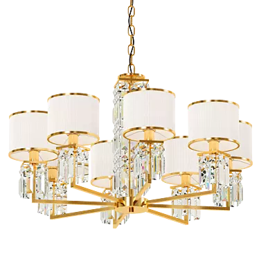 Modern Gold Smart Home Pendant Chandelier 3D model image 1 