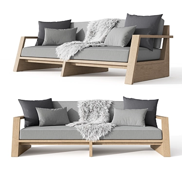 RH TROPEA 72: Luxurious Sofa for Ultimate Comfort 3D model image 1 