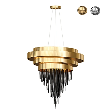 Iconic Guggenheim Chandelier: Architectural Elegance 3D model image 1 