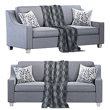 Birchlane Modern Sofa: Stylish and Comfortable 3D model image 1 