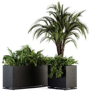 Tropical Oasis: Outdoor Plant Set 3D model image 1 