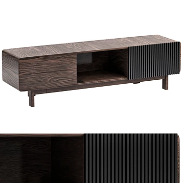 Sleek TV Stand: SLITHER 3D model image 1 