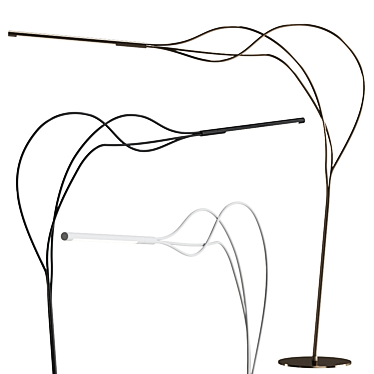 Elegant Vibrato Floor Lamp 3D model image 1 