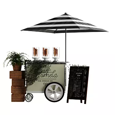 Mini Ice Cream Cart 2014 3D model image 1 