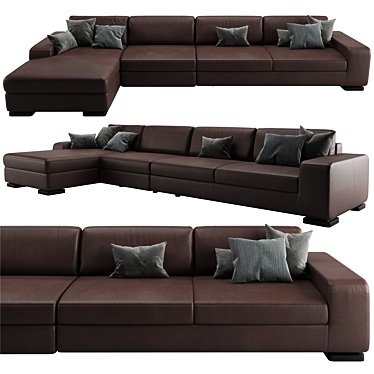 Elegant Pianca Meridiano Sofa 3D model image 1 