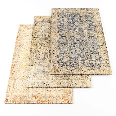  High-Resolution Rugs Set 3D model image 1 