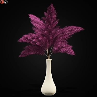  Blushing Beauty Pampas Bouquet 3D model image 1 