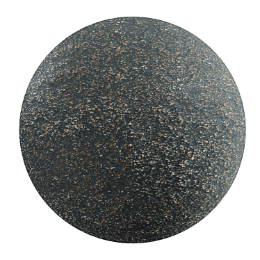 Terrazzo Black Multicolor: High Res Textures, PBR Material 3D model image 1 