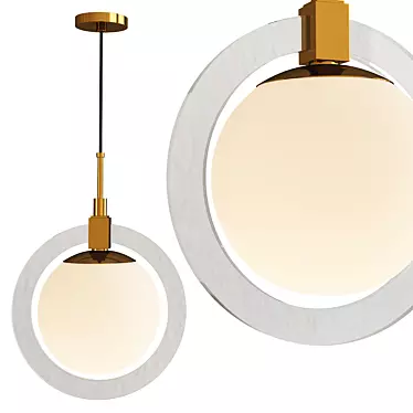 Sleek Caswell LED Pendant 3D model image 1 