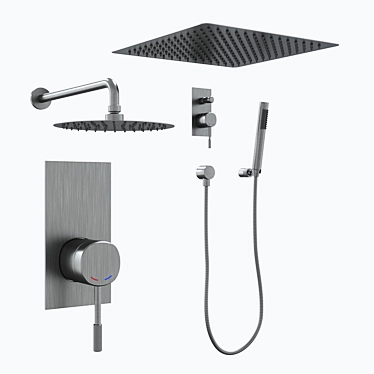 Imprese Brenta 1  Shower Set with TurboSmooth 3D model image 1 