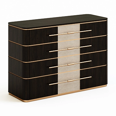 Stylish Frato Agra Chest of Drawers 3D model image 1 