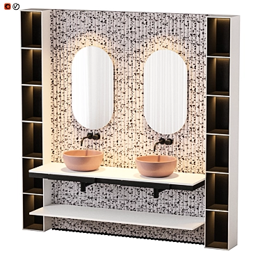 Terrazoo Casa: Stylish Bathroom Design 3D model image 1 