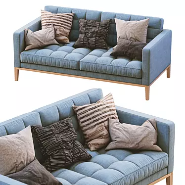 Contemporary AC Lounge Sofa 3D model image 1 