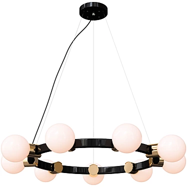 Flamb Pendant Chandelier by Anzano 3D model image 1 