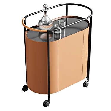 Elegant Poltrona Frau Trolley: Collection MI 3D model image 1 