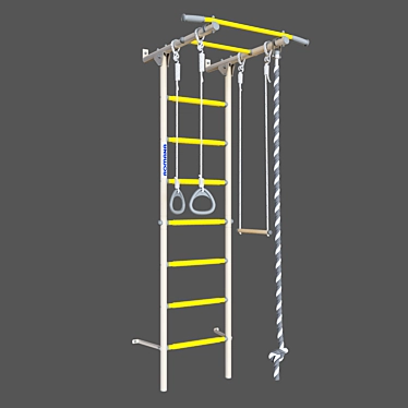 Romana S1 Swedish Wall with Massage Step 3D model image 1 