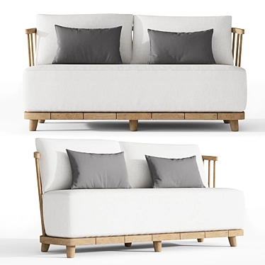 Restoration Hardware Cala Sofa: Modern and Stylish Comfort 3D model image 1 