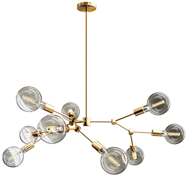 Scandi Sphere Chandelier: LEGYI 3D model image 1 