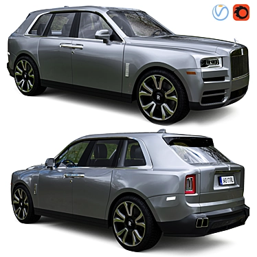 Luxury Rolls-Royce Cullinan: Premium Model 3D model image 1 