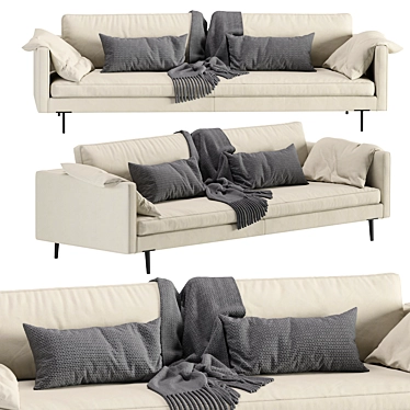 Cloud Modular Sofa: Modern and Versatile 3D model image 1 