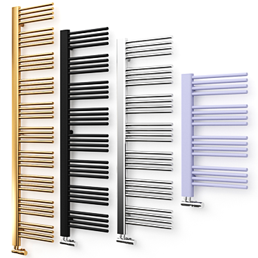 Modern DEBBY Radiator: Sleek Design & Vibrant Colors 3D model image 1 