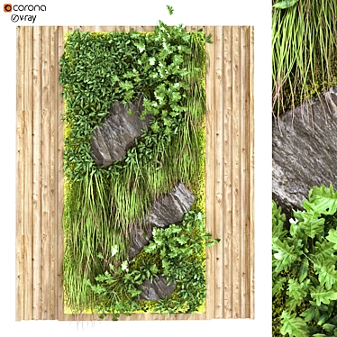 Vertical Garden: Modern Plant Stand 3D model image 1 