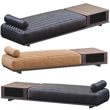 Elegant Minotti Chaise Lounge 3D model image 1 