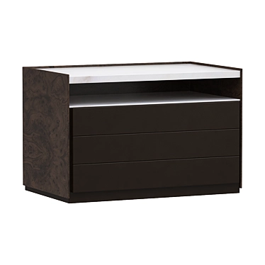 Sleek 5050 Molteni Nightstand 3D model image 1 