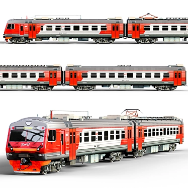 Title: Russian Railways Low Poly ED4M 2012-16 3D model image 1 