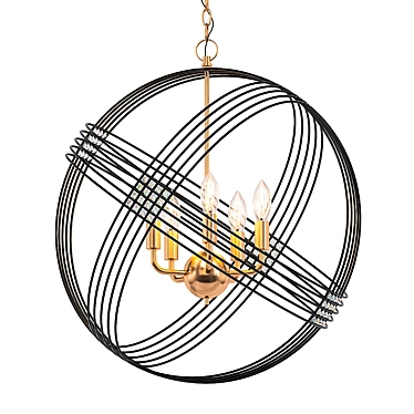 Concentric Elegance: Elk Lighting Chandelier 3D model image 1 