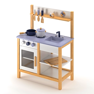 Nunukids Kids Kitchen Playset 3D model image 1 