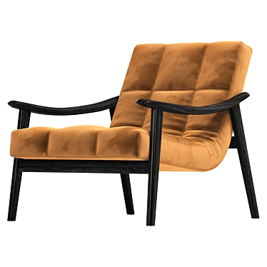 MINOTTI Fynn: Luxurious Contemporary Armchair 3D model image 1 