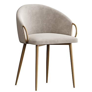 Modern Claire Counter Chair 3D model image 1 