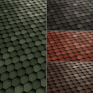 Flexible Roof Tiles: SHINGLAS Sonata 3D model image 1 