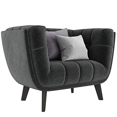 Modern Upholstered Armchair 3D model image 1 