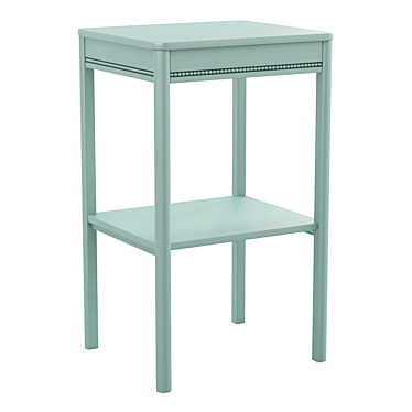 Elegant Pearl Bedside Table 3D model image 1 