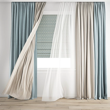 3D Wind Curtain Model 3D model image 1 