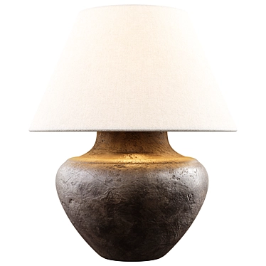 Title (English): Zara Home - Black Ceramic Base Lamp 

Title (Russian): Zara Home - Лампа на чер 3D model image 1 