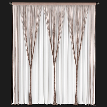 Adjustable Curtain 84 - 3Ds Max 2015, Obj, Fbx 3D model image 1 