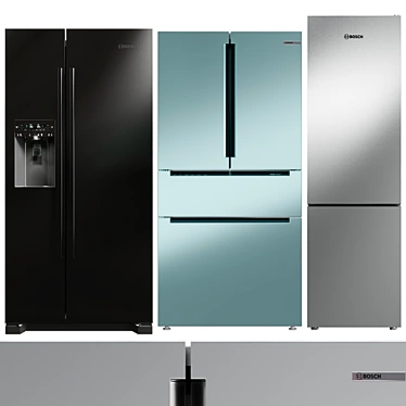 Bosch Collection Fridge Set 3D model image 1 