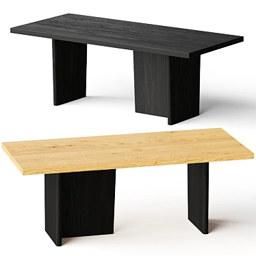 Modern Ula Dining Table - Sleek Design & Versatile 3D model image 1 